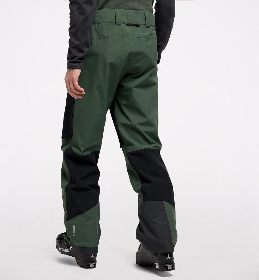 Haglöfs Mens Elation GTX Ski Pants Dark Green/Black New Zealand 63702NZHI